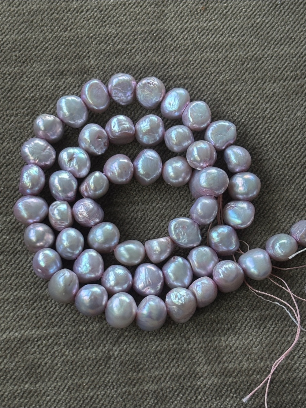 Pinkish-Lavender Freshwater Pearl Necklace Strand - Women Jewelry